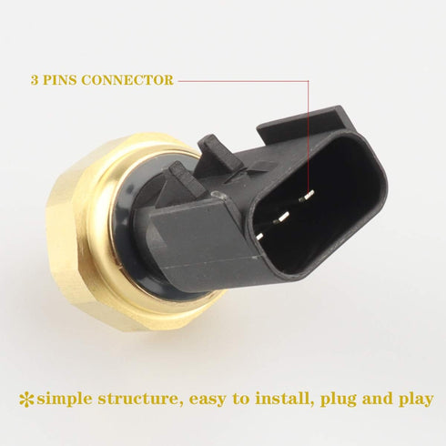 Engine Oil Pressure Sensor Switch Sending Unit Compatible with Dodge, Dodge Ram, Ram 1500 2500 3500, VW - 1S6755 PS401 Oil Pressure Switch 5149064...