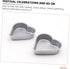 3pcs Heart Pudding Mold Cake Making Tray Heart Cake Pan Non-stick Donut Molds Bagel Molds Baking Molds Cupcake Moulds Loaf Tin Bread High-carbon S...