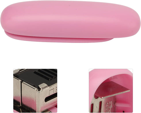Mini Stapler, Foldable Portable Stapler Desktop Cute Compact Travel Small Size with Staples Lightweight Efficient Paper Binding for Office School ...