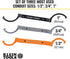 Klein Tools 50900R Conduit Lockout Wrench Set, Tighten and Loosen Locknuts in Tight Spaces, 1/2, 3/4 and 1-Inch, Offset Bends, 3-Piece...