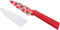 KUHN RIKON Colori+ Non-Stick Straight Paring Knife with Safety Sheath, 4 inch/10.16 cm Blade, Funky Fruit Strawberry...