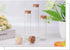 10PCS 60ml/2oz Empty Clear Borosilicate Glass Test Tubes Flat Test Tubes with Cork Stoppers Vials Jars Container Holder Message Bottle for Scienti...