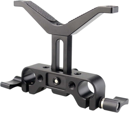 Universal Lens Support Bracket / 15mm Rod Long Lens Support, 38mm Vertical Height Adjustable, for DSLR Camera Shoulder Rig 15mm Rod Rail Block Sys...