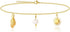 Waterproof Gold Ankle Bracelets for Women, Gold Shell Charm Anklet, Non-tarnish Beach Jewelry, Adjustable Length 20+5cm...