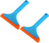 2 Pcs Universal Window Mirror Car Windshield Squeegee - Car Water Blade Water Wiper Shower Squeegee - Silicone Blue...