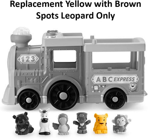 Replacement Part for Fisher-Price Little People Big ABC Animal Train Playset - HCL79 ~ Replacement Yellow with Brown Spots Leopard...