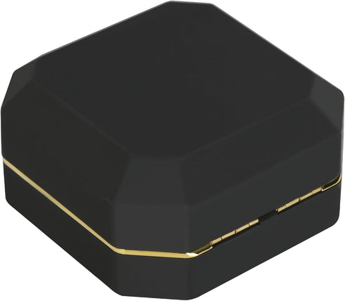 Luxury LED Jewelry Bracelet Gift Box with LED Light, Velvet Small Jewelry Box Storage Case Organizer Holder for Wedding, Engagement, Proposal, Bir...