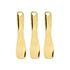 3pcs Makeup Spatula Small Alloy Face Cream Spoon Reusable Mask Scoop Beauty Tools for Facial Cosmetic, Face Mask (Golden)...