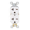 Duplex Electrical Receptacle Outlets, 20Amp 250V Wall Outlet Straight Blade Receptacle, 2 Pole 3 Wire, 20A 250V Outlet, 6-20R/6-15R, White, 1-Pack...