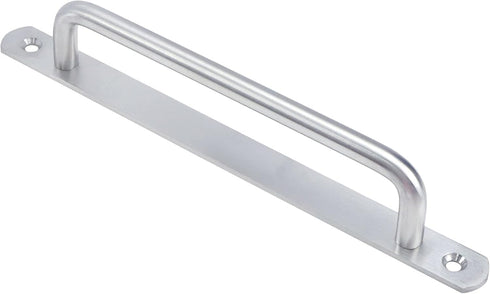 2 PCS Pull Push Door Handle,Metal Commercial Door Handle Door Pulls,Stainless Steel Heavy Duty Barn Door Pulls with Mounting Screws (Silver,224x19...