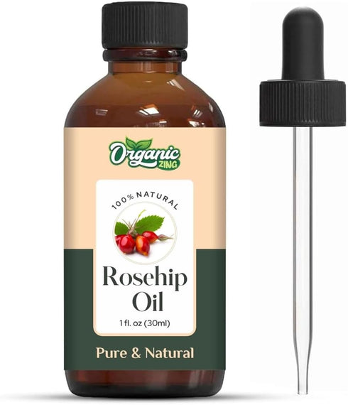 Rosehip seed (Rosa rubiginosa) Oil Cold Pressed Pure & Natural for Skin care, Hair Care, Massage - 30ml/1.01fl oz...