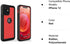 for iPhone 12 Waterproof Case,Waterproof Shockproof Dustproof IP68 Full-Body Hard Case Built-in Screen Protector Underwater Outdoor Waterproof Cov...