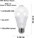 Aukora Motion Sensor Light Bulbs 4-Pack, 12W (100-Watt Equivalent) E26 Motion Activated Dusk to Dawn Security Light Bulb Outdoor/Indoor for Front ...
