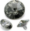 6-pcs 12mm Austria Crystal 1122 Rivoli Button with Shank, SW-1122BT (Black Diamond)...