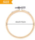 Pllieay 12 Pieces 4 Inch Embroidery Hoops Bamboo Circle Cross Stitch Hoop Ring for Embroidery, Art Craft Handy Sewing and Home Decoration...