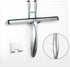 Shower Squeegee for Glass Doors,10-Inch Shower Glass Squeegee, Sliver Shower Squeegee for Shower Doors,Mirror,Windows, with Shower Door Hook and A...