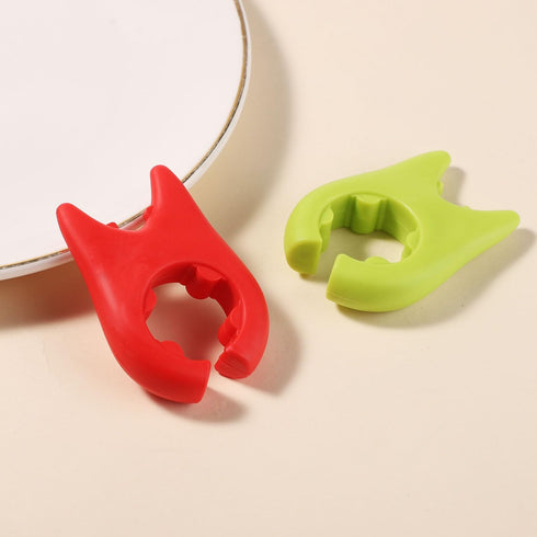 2pcs Spoon Pot Pan Holder, Silicone Pot Side Clamp Clip Spoon Rest for Stove Top Wok Spatula Cooking Utensil Holder Devil Spatula Bracket Clips on...
