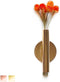 Wall-Mounted Flower Tube for Flower Display, Wall Metal Vase Decoration Holder(Adhesive Material Included) (Gold)...