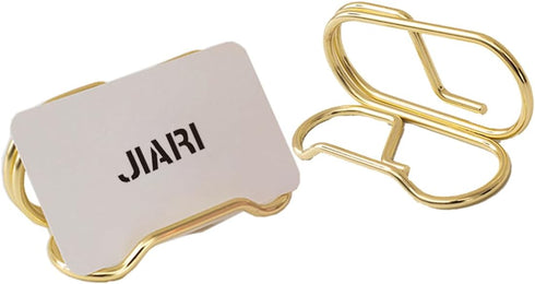 2 Pack Metal Business Card Holder for Desk, Gold Vertical Card Display Stand Organizer for Office and Home (Style-C-Gold)...