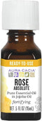 Aura Cacia Rose Absolute Pure essential Oil in Jojoba Oil, 0.5 Ounce....