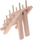 Abaodam 12 Thread Holder Hair braiding Rack Spool Wooden Braid Divider Stand Separator- Spool Folding Beech Reel Bobbin Thread Organizer Frame Rac...