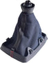 Manual Car 5 Speed Gear Shift Knob with Gaiter Boot Cover for Au-di A4 B6 B7 2000 2001 2002 2003 2004 2005 2006 2007 2008 (5R-Black Line)...