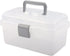 BangQiao Multipurpose Plastic Storage Container Box with Handle and Latch Lock, Clear Gray...