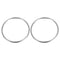 uxcell 304 Stainless Steel O Rings, 2pcs 120mm(4.72") Outer Dia. 5mm Thickness Multi-Purpose Metal Welded O-rings Round Rings for Hardware Luggage...