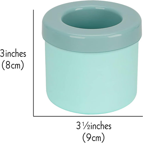 2 Pack Cylinder Ice Cube Mold Ice Trays, Silicone Ice Bucket, Portable Ice Cube Maker, Press-Type Easy-Release Ice Cup (Blue)...