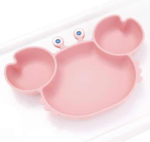 Silicone Suction Plate for Toddlers - Self Feeding Training Divided Plate Dish and Bowl for Baby and Toddler, Fits for Most Highchairs Trays, BPA ...