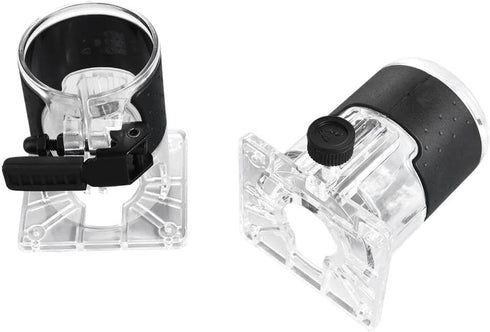 Wooden Router Base 2PCS Woodworking Trimming Base Transparent Shell Milling Machine Base Electric Trimmer Machine Base Power Tool Accessories...
