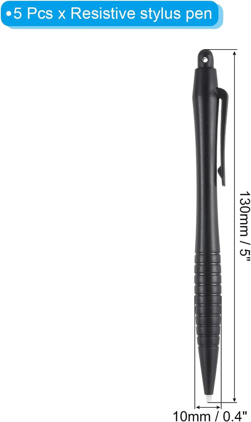 MECCANIXITY 5pcs Touch Screens Pens Stylus Pen for Phone, Black......