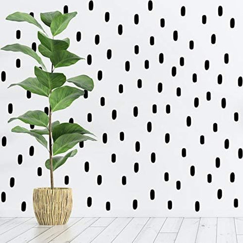 Candy Hand Drawn Lines Wall Decals Peel and Stick for Kids, Baby Bedroom Nursery and Living Room. Adhesive Vinyl Wall Stickers Decor (Black)...