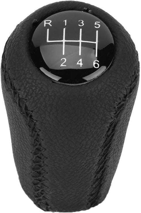 Estink 6 Speed Gear Shift Knob, Car Gear Shifter Head Leather Anti-Slip Lever Shift for Mazda 3 BK BL 5 CR CW 6 II GH CX-7 ER NC III MX-5 2005-201...