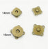 24 Sets Sew in Magnetic Plum Bag Clasps Button Snaps for Purses Handbag Clothes Scrapbooking Closure Fastener Sewing Craft DIY (Bronze) (14mm)...