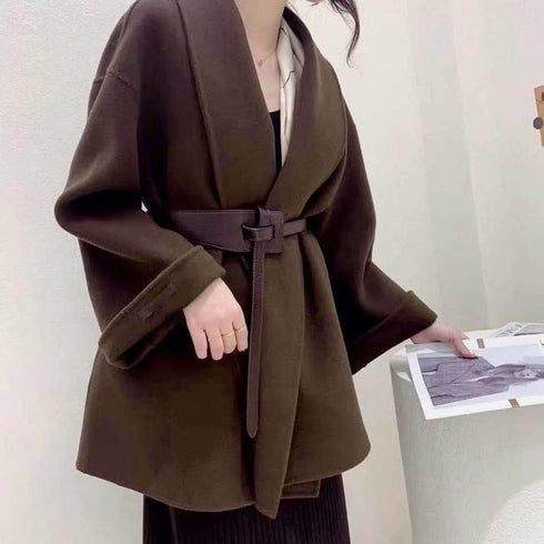 Women Fashion Knot Belt for Dress Jeans Leather Tie Waist Belt No Buckle Cinch Belt Women Leather Belts Vintage Irregular Waist Belt for Dresses T...