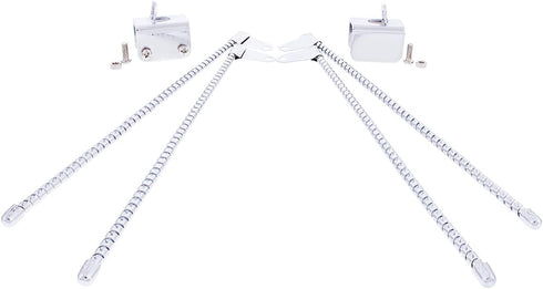 United Pacific 70203 Chrome Curb Feelers, Universal Fitment, Helps to Prevent Curb Damage, Curb Whiskers, Avoid Damaging Wheels - ONE Set (Pack of...