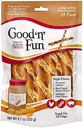 Good ’n’ Fun Triple Flavor Twists, 18 Count (Pack of 3)...