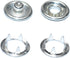 140 Sets 9.5mm Snaps Buttons Fastener , 3/8Inch Stainless Steel Open-Ring Cap Gripper Grip Prong No-Sew Button Fasteners Studs for DIY Baby Clothe...