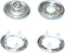 80 Sets 11mm Snaps Buttons Fastener , 7/16Inch Stainless Steel Open-Ring Cap Gripper Grip Prong No-Sew Button Fasteners Studs for DIY Baby Clothes...