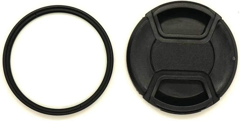 D3500 Lens Cap & UV Filter Digital Multi-Coated Slim Frame Glass for Nikon D3500 D3400 D5600 w/AF-P 18-55mm Lens, for Sony DSC-HX400 HX300...