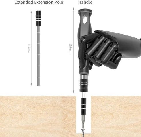 48 in 1 Precision screwdriver Kit Batch Head Conversion Magnetic Drive kit with flexible shaft extension rod, suitable for mobile phone game conso...