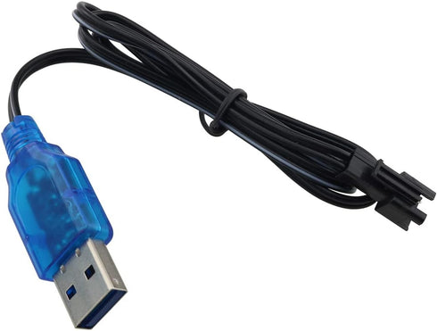 2pcs 3.7V USB Charger Cable with SM-2P Plug Connector Electric Toy USB Charging Cable RC Helicopter Quadcopter Toys Car Model Truck Spare Parts...