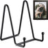 5 Pack 6 Inch Plate Stands for Display?Black Metal Iron Picture Frame Holders Stand?for Display Pictures? Photo Frames? Book? Decorative Plates? P...