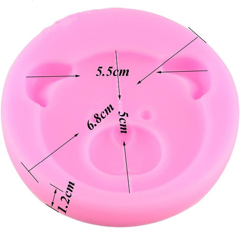 JQS Bear Shape Silicone Mold Fondant Molds Cake Decorating Tools Sugar Craft Kitchen Baking Moulds Chocolate Gumpaste Mould...