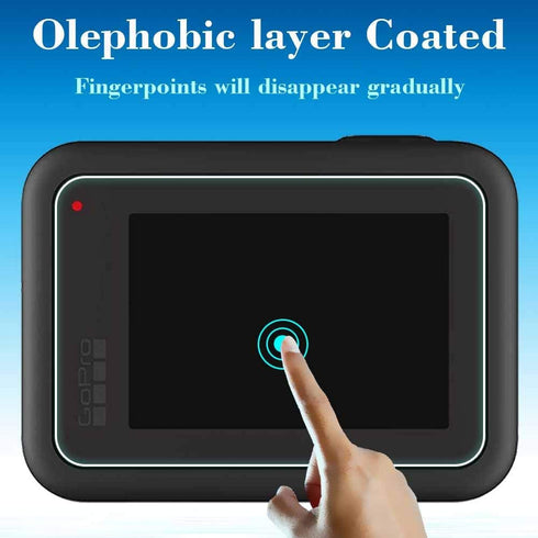 Screen Protector for GoPro Hero 8 Hero8 Black Camera + lens screen protector+Lens cap Cover,9H Hardness Tempered Glass Saver,Anti-Scrach Anti-Fing...