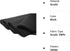 Acrylic Felt Fabric 72" Wide by 36" Long | Craft Felt for DIY Projects, Costumes, Decoration, Holidays | IceFabrics | 1 Yard - Black...