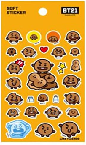 BT21 X STUDIO8 B.T.S Official Merchandise Soft Sticker, by Bangtanboys (SHOOKY)_BTS Photo Card Included...