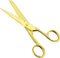 7 Inch Gold Tailor Scissors Golden Straight Recycled Stainless Steel Dressmaker Fabric Shears Tailors Sewing Scissors for Costume Crafts Arts Fabr...