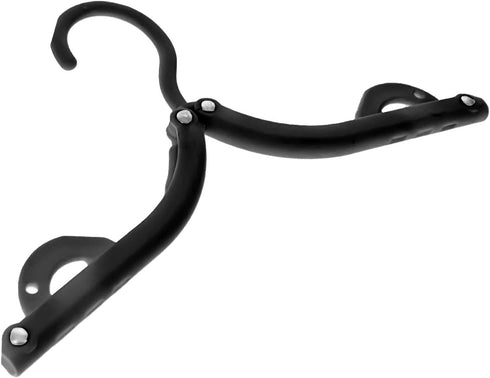 SE 12-piece set of Folding Ultra Compact Travel Hangers (Black & White), Open 16-Inches Folded 5-Inches...